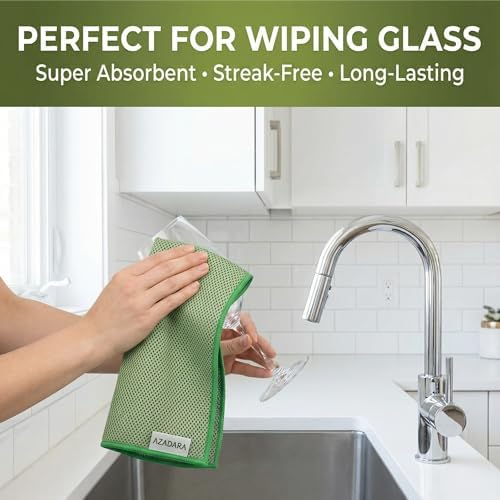 Dual-Sided Microfiber Cleaning Cloths, 11.81" x 11.81", 12 Pack - Image 6
