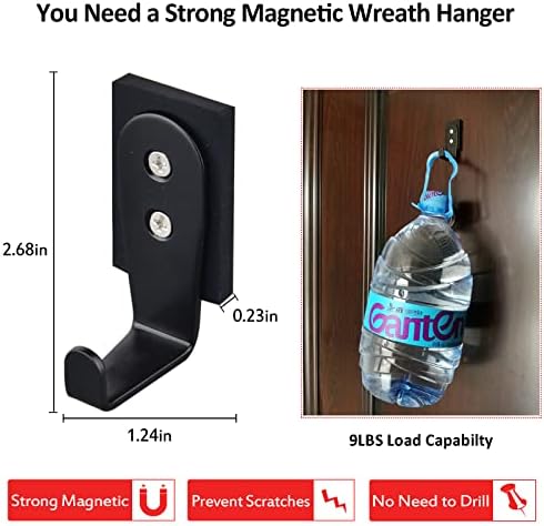 ULIBERMAGNET 4 Pack Magnetic Hooks, Strong Magnetic Coat Hooks, Heavy Duty - Image 2