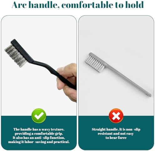 12 Pcs Mini Stainless Steel Wire Brush Set, Wire Scratch Brush - Image 3