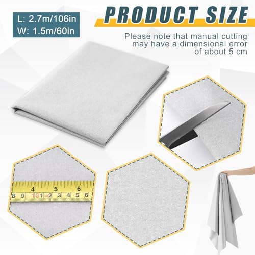 Treela 60" X 3 Yard Scorch Resistant Fabric Insulated Blend Ironing Scorch - Image 3