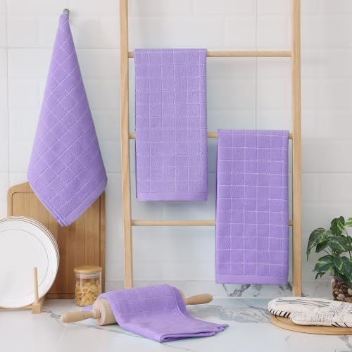 Homaxy 100% Cotton Terry Kitchen Towels, 6 Pack - Image 6