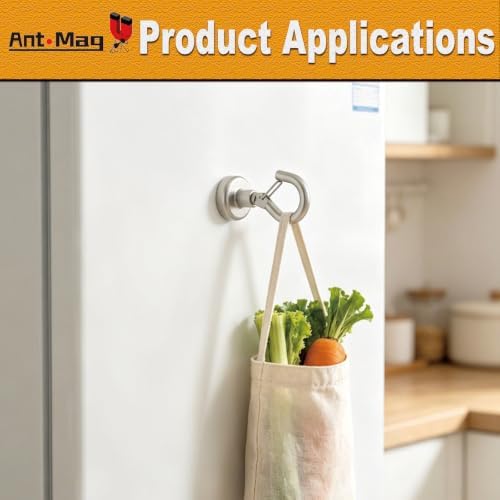 Ant Mag Magnetic Hooks Heavy Duty 30LBS Strong Magnet Snap Hooks 8 Pack - Image 7