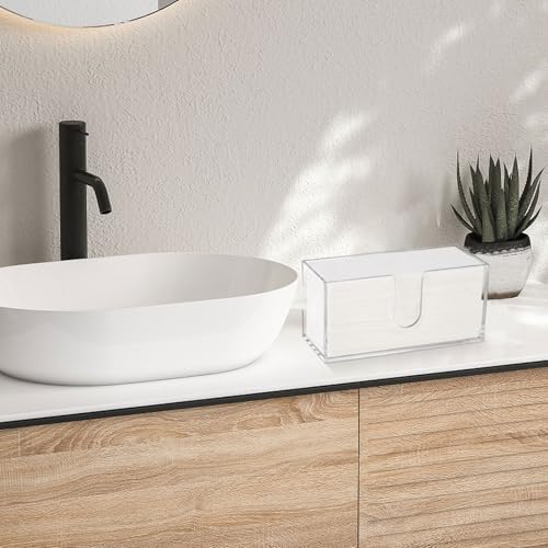 Acrylic Paper Towel Dispenser, Paper Towel Holder Countertop Clear Multi - Image 2