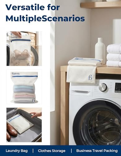 Mesh Laundry Bag for Shapewear, Bras & Delicates 12x16 in Pearl White - Image 6