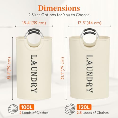 Lifewit 2 Pack 100L Laundry Basket - Image 2
