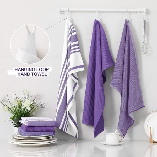 Homaxy Cotton 380 GSM Premium Kitchen Towels, 6 Pack - Image 3