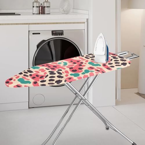Leopard Texture Ironing Board Cover Pink Cheetah Skin Standard Size 15"x54" - Image 2