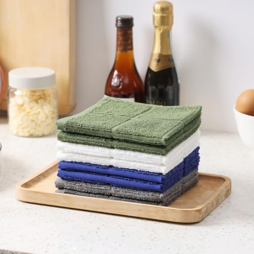 Glynniss Dish Rags for Washing Dishes, 100% Cotton Kitchen WashCloths - Image 4