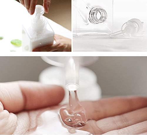 Plastic Pump Bottle Refillable Lotion Soap Dispenser 22oz Clear 2 Pack | Sturdy - Image 2