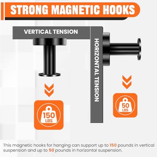 E BAVITE Magnetic Hooks 8 PCS 150lb Magnet Hook Cruise Cabins - Image 4