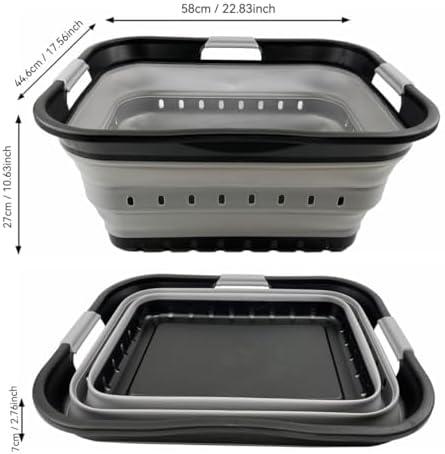 SAMMART 42L Collapsible Plastic Laundry Basket - Image 5