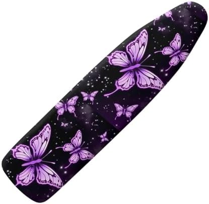 Flashideas Purple Butterfly Ironing Board Cover and Pad- 52" x 13" Iron Board by Flashideas