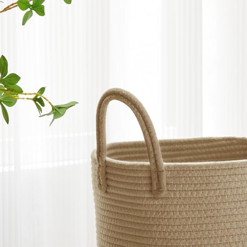 VIPOSCO 72L Tall Woven Laundry Basket Hamper - Image 3