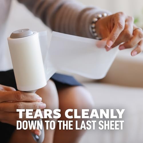 Scotch Lint Roller, 2 Pack, 56 Easy Tear Sheets Each, 4 in x 22.6 ft, Adhesive - Image 5