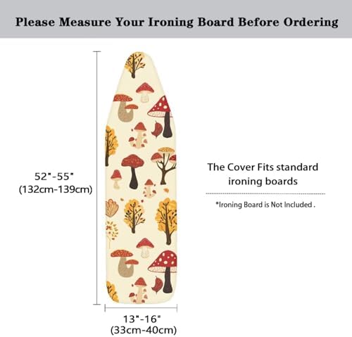 Red Mushroom Ironing Board Cover - Image 6