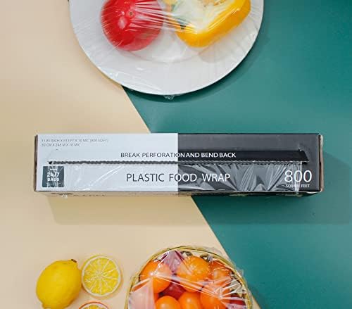 Plastic Food Wrap- 1600 SQ. FT. BPA-Free, Optional Slide Cutter Included - Image 5