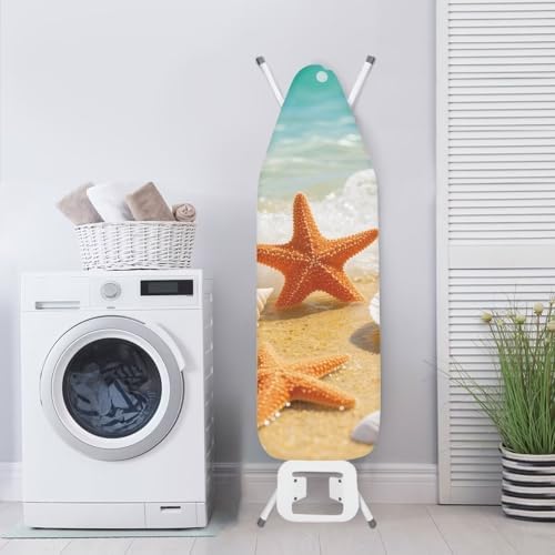 Standard Size 15x54 Inch Ironing Board Cover Starfish Beach Print Iron Cover - Image 3