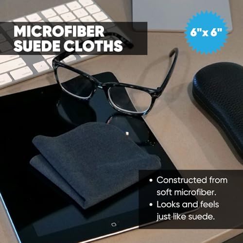 Premium Lens Glasses Cleaning Cloth by Microfiber Wholesale | Gray | 6”x6” | - Image 2