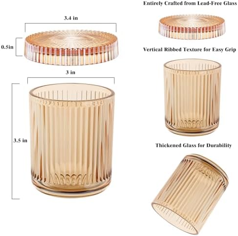 rejomiik 2 Pack Qtip Holder Glass Apothecary Jars - Image 4