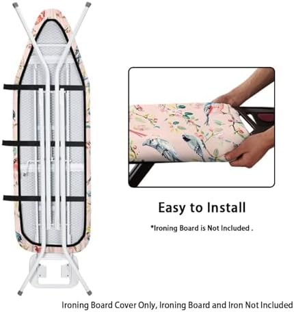 Pink Branch Birds Ironing Board Cover Standard Ironing Board Cover - Image 4