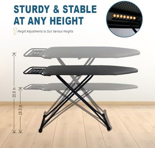 58"x15" Ironing Board Full Size, Heat Resistant Cover Iron Board - Image 2