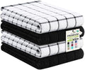 Kitinjoy Premium Kitchen Towels, Large 100% Cotton Terry 390 GSM Kitchen Hand by Kitinjoy