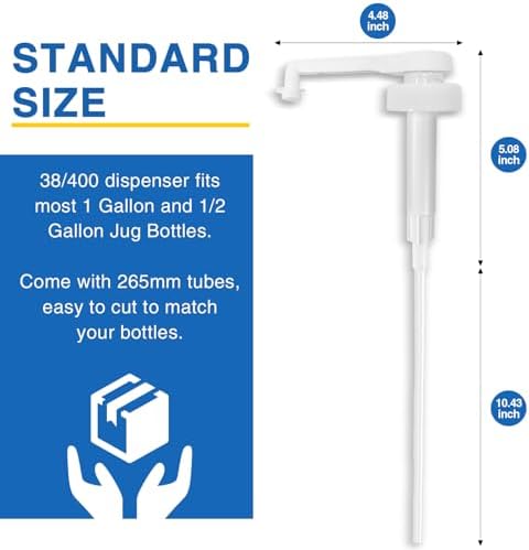 8Pcs 38-400 Leak Proof Gallon Jug Syrup Pump Dispenser - Image 3