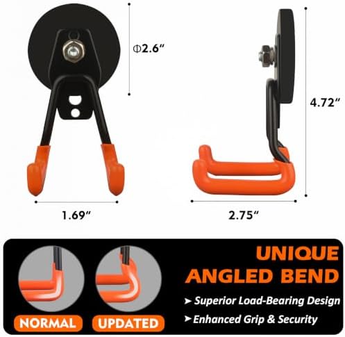 MUTUACTOR Upgraded Strong Magnetic Hooks, Φ2.59” 2PCS Utility Magnetic Hooks - Image 5