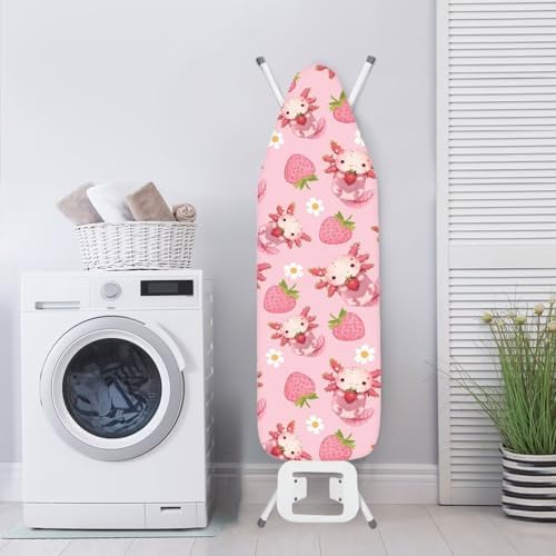 Strawberry Axolotl Ironing Board Cover and Pad Standard Ironing Board Cover - Image 3