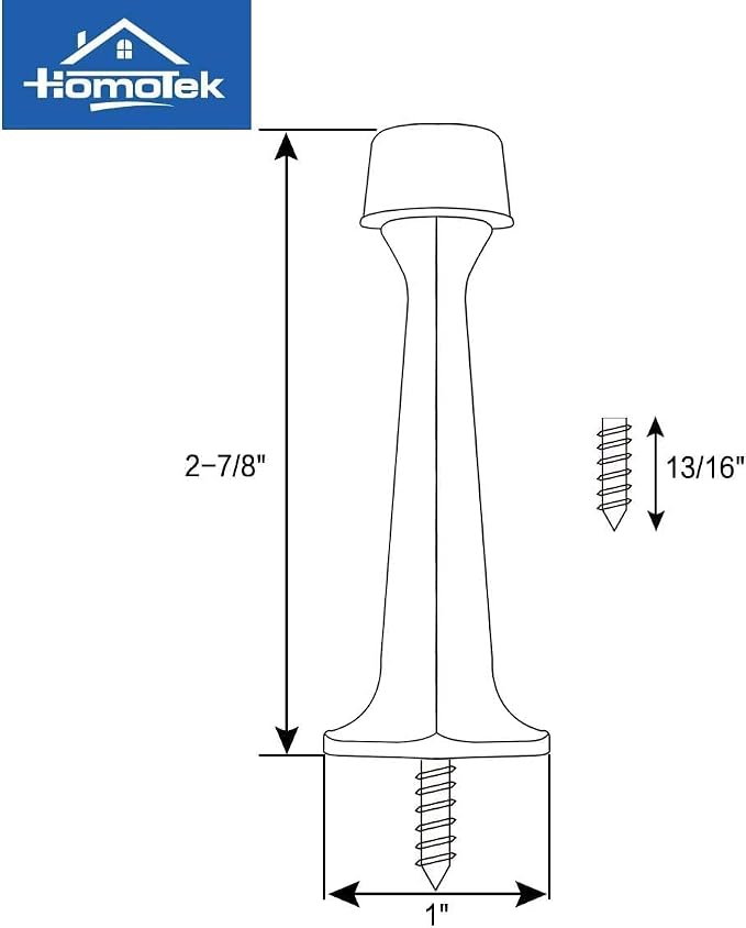 HOMOTEK 8 Pack Heavy Duty Solid Rigid Door Stop - Image 5