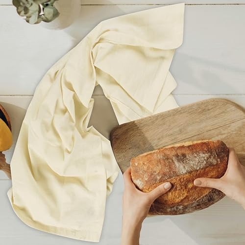 Urban Villa Kitchen Towels Cotton Dish Towels 27”x27” Ivory - Image 5