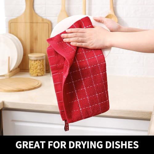 Homaxy 100% Cotton Terry Kitchen Dish Cloths, 7 Pack - Image 4