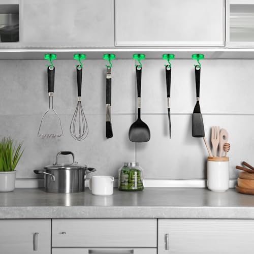 Grtard 8 Pcs Green Magnetic Hooks Heavy Duty, 120 LBS Strong Magnet Hooks - Image 6