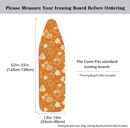 Flashideas Pumpkin Thanksgiving Ironing Board Cover and Pad Standard Size Soft - Image 5