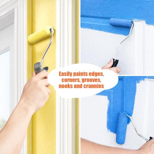 100pcs 4 Inch Microfiber Paint Roller Covers 1/3" Nap, Non-Shedding - Image 6