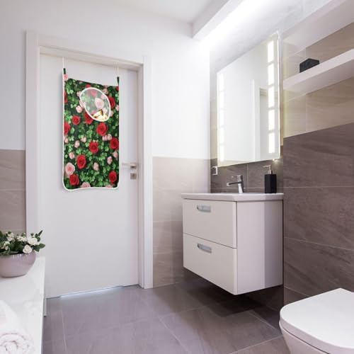 1PC Hanging Laundry Hamper Bag Over the Door Laundry Hamper Wall Hamper Large - Image 7