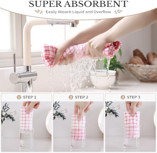 Homaxy 12 Pack Terry Kitchen Dish Cloths - Image 4