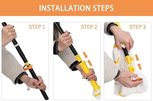 Self-Wringing Twist Mop, Microfiber Mop - Image 5