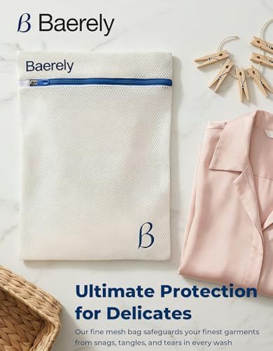 Mesh Laundry Bag for Shapewear, Bras & Delicates 12x16 in Pearl White - Image 3