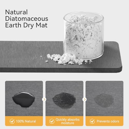 Yofidra Sink Caddy with Stone Drying Tray: Stainless Steel Soap Dispenser - Image 6