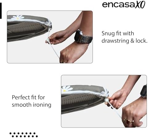 Encasa XO Ironing Board Cover and Pad, Thick Felt 42"x14" - Image 4