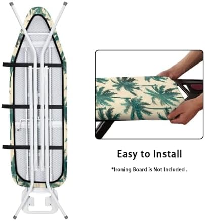 Cocount Palm Tree Ironing Board Cover, Hawaii Island Trees Protective Sleeve - Image 4