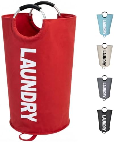 Maxsilan 125L X-Large Laundry Basket Bag, Collapsible Tall Hamper by Maxsilan