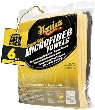 Meguiar's Supreme Shine Microfiber Towels, 6 Pack by Unknown