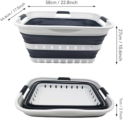 SAMMART 42L Collapsible Plastic Laundry Basket - Image 5