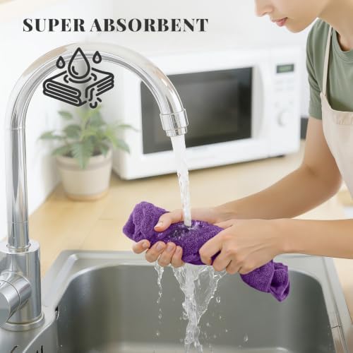 Homaxy 100% Cotton Kitchen Towels 18"x28", 6 Pack Dish Towels - Image 4