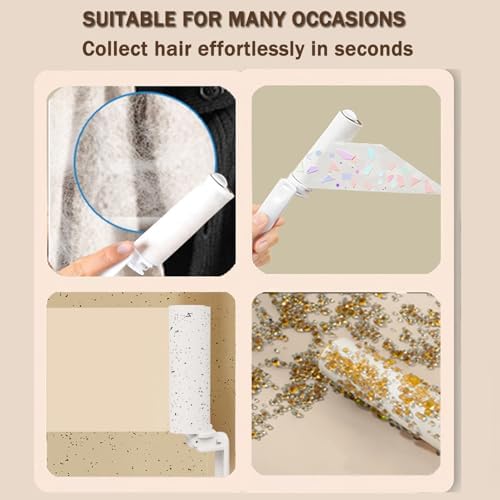 Mini Travel Lint Roller with 150 Sticky Sheets, Compact Portable Pet Hair - Image 5