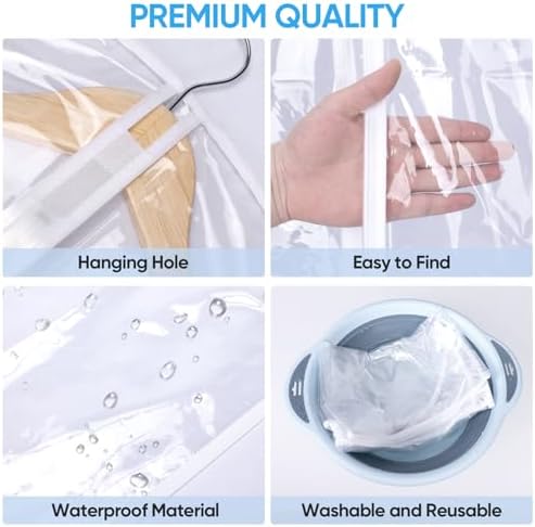 BALEINE 12PK Clear Garment Bags - Image 2