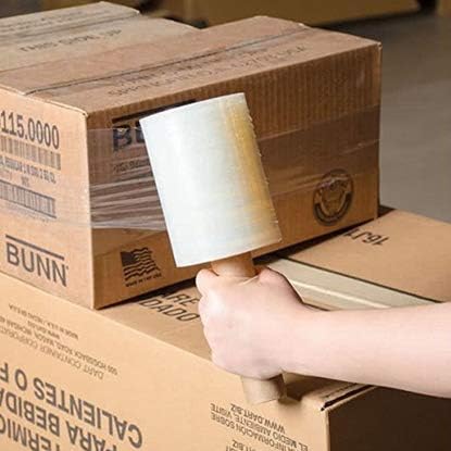 5” Stretch Wrap Mini Film 12 Rolls x 1000 Ft by PackageZoom Industrial Strength - Image 2