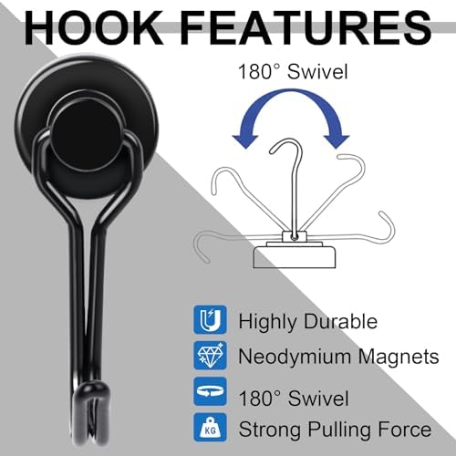 E BAVITE Swivel Swing Magnetic Hooks - Image 4